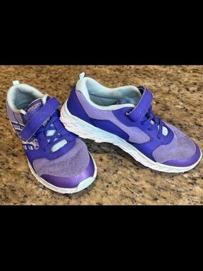 Saucony Kids Wind A/C 2.0 Purple/Turq Running Shoes Girls 3.5